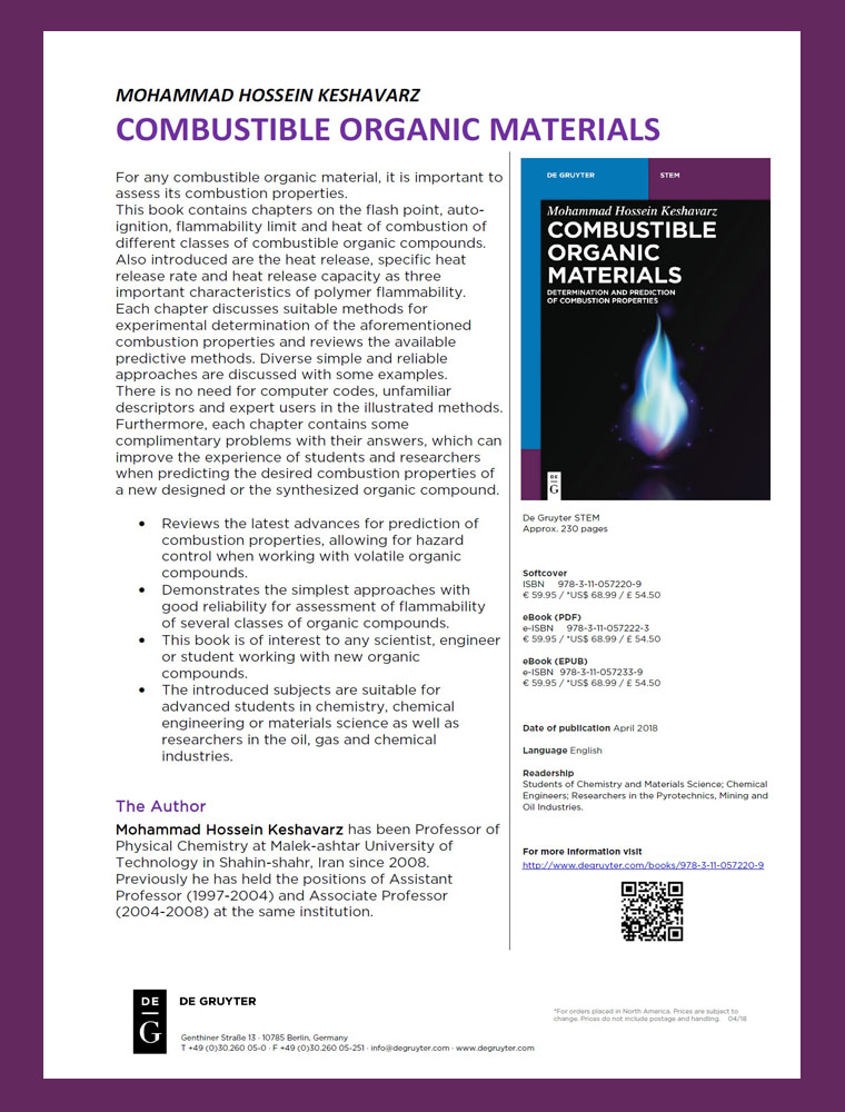 Combustible Organic Materials