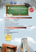  4th Winter School of Chemometrics
