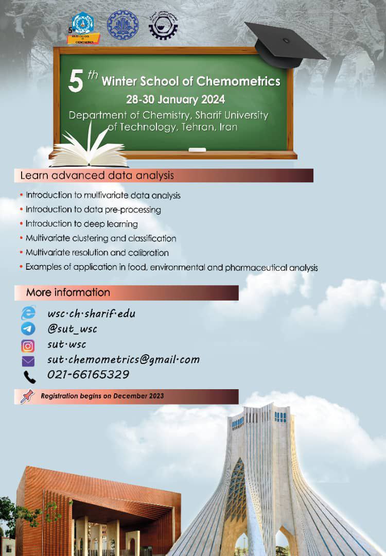 5th Winter School of Chemometrics