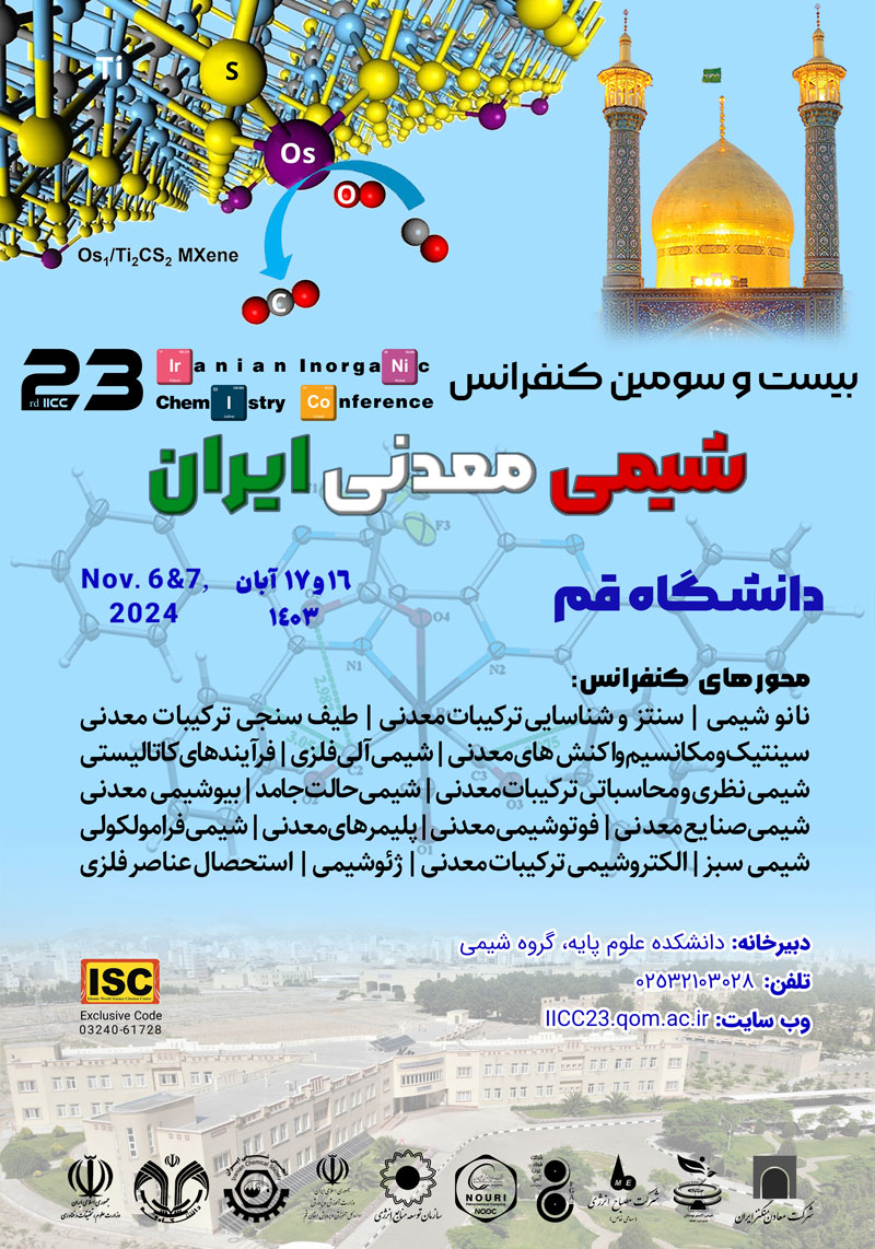Abstracts of the 23rd Iranian Inorganic Chemistry Conference of ICS